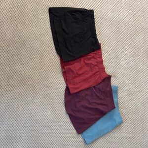 Athleta Women's Athletic Shorts Bundle - Black, Red, Burgundy, Light Blue